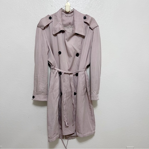 AllSaints Lia Mac Trench Coat size large - Picture 7 of 16